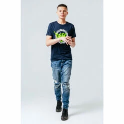 Hype. Kids Blue Crest Tag T-Shirt -Hype Shop unnamed file 1018