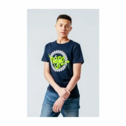 Hype. Kids Blue Crest Tag T-Shirt -Hype Shop unnamed file 1020
