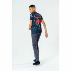 Hype. Black Marble Print Repeat Back Logo Kids T-Shirt 4 Hype. Black Marble Print Repeat Back Logo Kids T-Shirt -Hype Shop unnamed file 1023