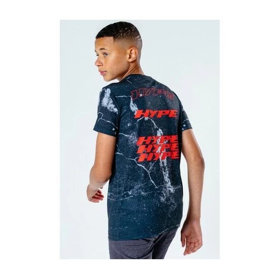 unnamed-file-1024.jpg Hype. Black Marble Print Repeat Back Logo Kids T-Shirt -Hype Shop unnamed file 1024