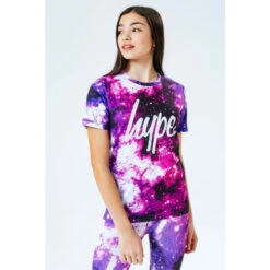 Hype. Pink Space Print Kids T-Shirt