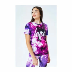 Hype. Pink Space Print Kids T-Shirt -Hype Shop unnamed file 1073
