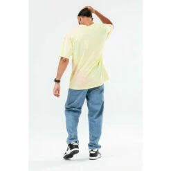 Hype. Yellow Mens Candy Dye Oversized T-Shirt -Hype Shop unnamed file 1076