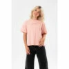 Hype. Pink Womens Scribble Embroidery Boxy T-Shirt -Hype Shop unnamed file 1079
