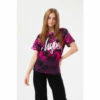 Hype. Girls Pink Tie Dye Silver Script T-Shirt -Hype Shop unnamed file 1089