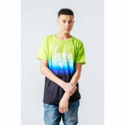 Hype. Boys Fade Script T-Shirt Yellow
