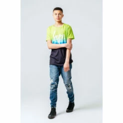 Hype. Boys Fade Script T-Shirt Yellow -Hype Shop unnamed file 1111