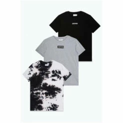 Hype. Black Dye Block T-Shirts 3 Pack -Hype Shop unnamed file 1132
