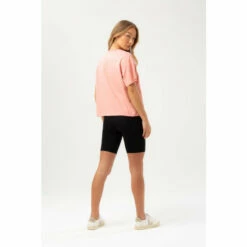 Hype. Womens Blush Pink Scribble Embroidery Boxy T-Shirt -Hype Shop unnamed file 1147