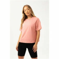 Hype. Womens Blush Pink Scribble Embroidery Boxy T-Shirt -Hype Shop unnamed file 1149