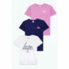 Hype. Girls White Ice Leopard Script T-Shirts 3 Pack 1 Hype. Girls White Ice Leopard Script T-Shirts 3 Pack -Hype Shop unnamed file 1157