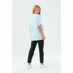 Hype. Womens Blue Petrol Scribble Oversized T-Shirt -Hype Shop unnamed file 1169