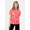 Hype. Girls Pink Smiley Wave Scribble T-Shirt -Hype Shop unnamed file 1172