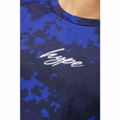 Hype. Boys Blue Pixle Camo Scribble T-Shirt -Hype Shop unnamed file 1181