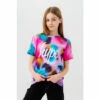 Hype Girls Pink Neon Spots Script T-Shirt -Hype Shop unnamed file 1188
