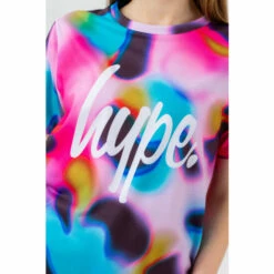 Hype Girls Pink Neon Spots Script T-Shirt 5 Hype Girls Pink Neon Spots Script T-Shirt -Hype Shop unnamed file 1191