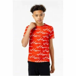 Hype. Boys Red Hand Scribble T-Shirt -Hype Shop unnamed file 1217
