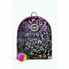 Hype. Black Gradient Pastel Animal Print Backpack