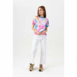 Hype. Pink Multi Moons Script T-Shirt