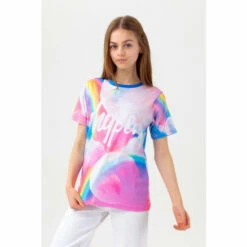 Hype. Pink Multi Moons Script T-Shirt -Hype Shop unnamed file 128