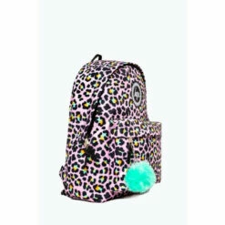 Hype. Pink Disco Leopard Backpack -Hype Shop unnamed file 1286