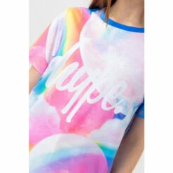 Hype. Pink Multi Moons Script T-Shirt -Hype Shop unnamed file 129