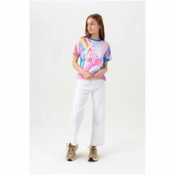 Hype. Pink Multi Moons Script T-Shirt -Hype Shop unnamed file 130