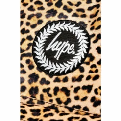 Hype. Orange Leopard Pom Pom Backpack -Hype Shop unnamed file 1317