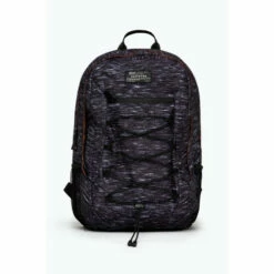 Hype. Black Space Dye Marl Maxi Backpack