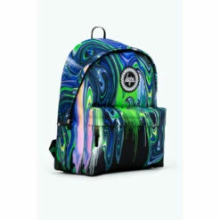 Hype. Green Marble Drip Backpack -Hype Shop unnamed file 1356