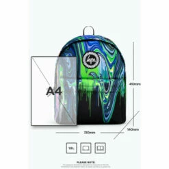 Hype. Green Marble Drip Backpack -Hype Shop unnamed file 1357