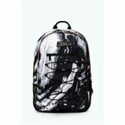 Hype. Black Mono Out Of Space Marble Maxi Backpack -Hype Shop unnamed file 1368