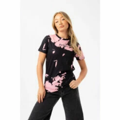 Hype. Womens Black Tie Dye Justhype T-Shirt