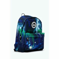 Hype. Blue Lightning Drip Backpack -Hype Shop unnamed file 1424