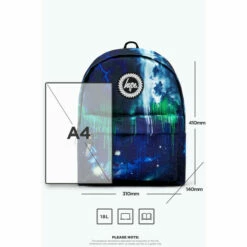Hype. Blue Lightning Drip Backpack -Hype Shop unnamed file 1425