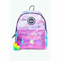 Hype. Pink Unicorn Holographic Backpack