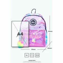 Hype. Pink Unicorn Holographic Backpack -Hype Shop unnamed file 1433