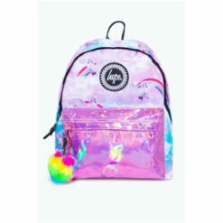 Hype. Pink Unicorn Holographic Backpack -Hype Shop unnamed file 1440