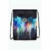 Hype. Blue Multi-Coloured Drip Drawstring Bag -Hype Shop unnamed file 1441