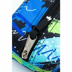 Hype. Blue Geo Scribble Maxi Pencil Case -Hype Shop unnamed file 1514