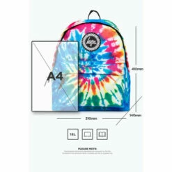 Hype. Blue Hippy Tie Dye Backpack -Hype Shop unnamed file 1531