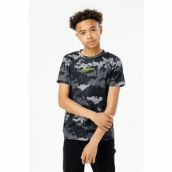 Hype. Boys Black Pixle Camo Scribble T-Shirt -Hype Shop unnamed file 155