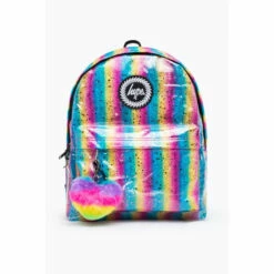 Hype. Pink Rainbow Gradient Gloss Backpack
