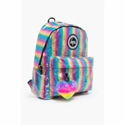 Hype. Pink Rainbow Gradient Gloss Backpack -Hype Shop unnamed file 1556