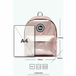 Hype. Pink Glitter Leopard Backpack -Hype Shop unnamed file 1601