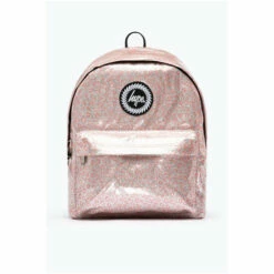 Hype. Pink Glitter Leopard Backpack -Hype Shop unnamed file 1605