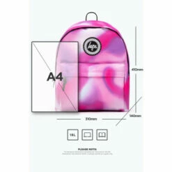 Hype Pink Psychedelic Backpack -Hype Shop unnamed file 1625