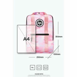 Hype. Pink Camo Boxy Backpack -Hype Shop unnamed file 1633