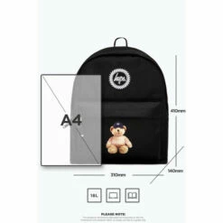 Hype. Teddy Black Backpack -Hype Shop unnamed file 1641