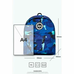 Hype. Blue Geo Camo Backpack -Hype Shop unnamed file 1649